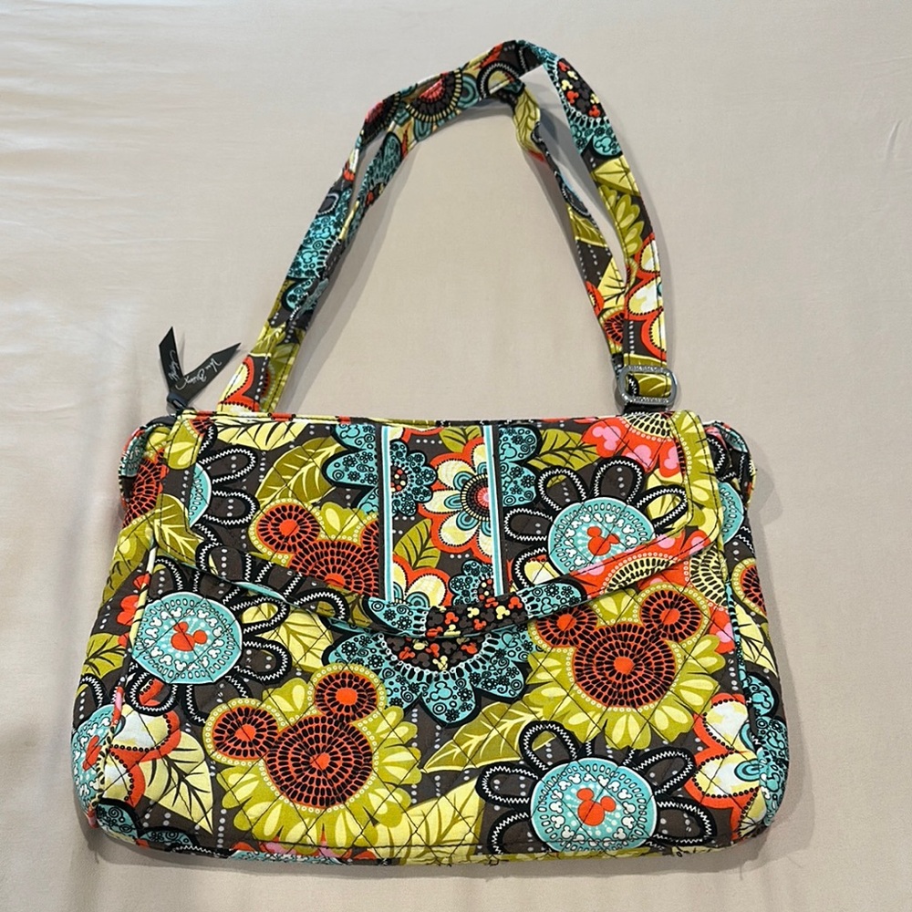 Vera Bradley Perfect Petals Mickey Mouse Crossbody Tablet Bag Disney NWOT